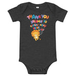 MY KAI Thank You Lion Baby short sleeve one piece