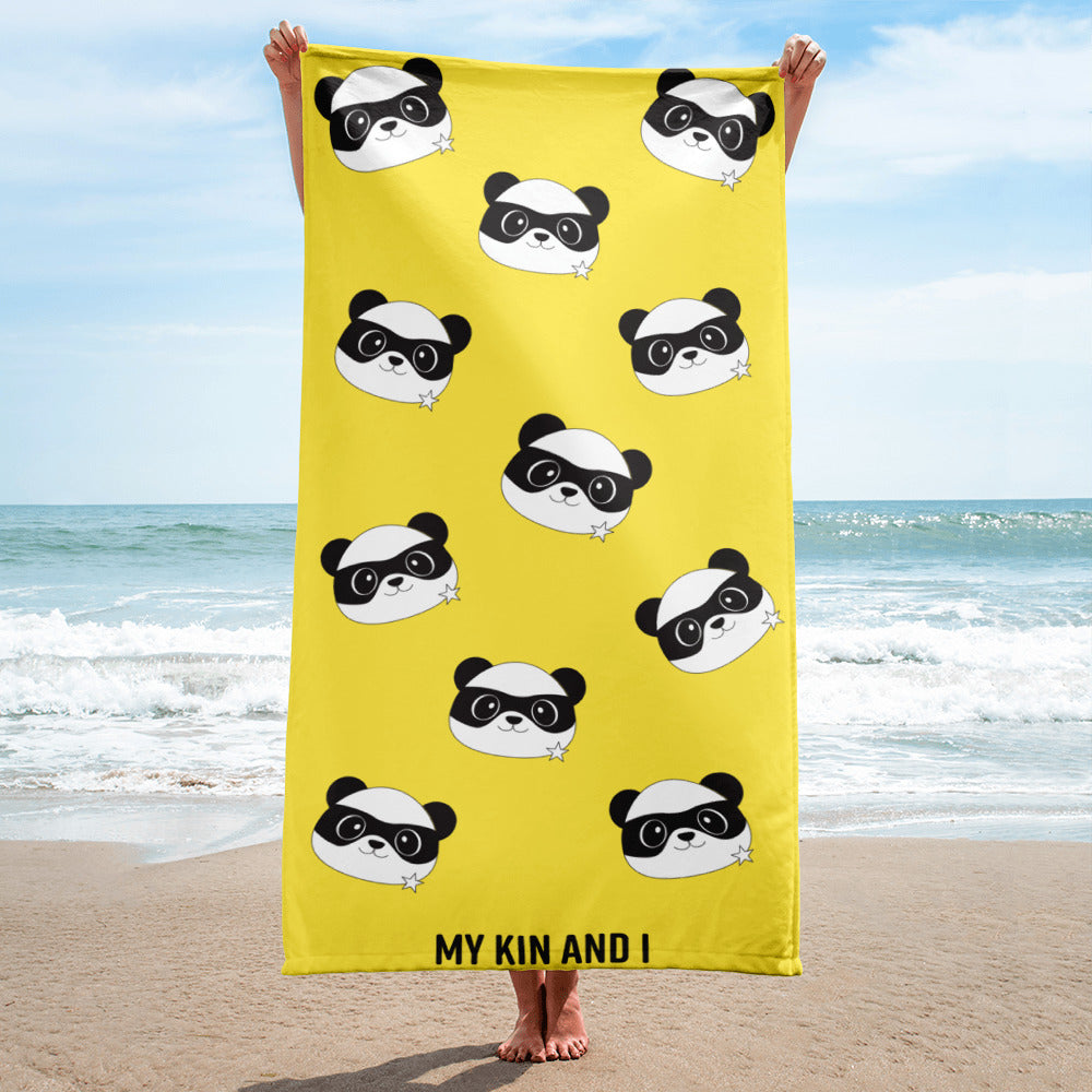 MY KAI Panda Pattern Beach Towel