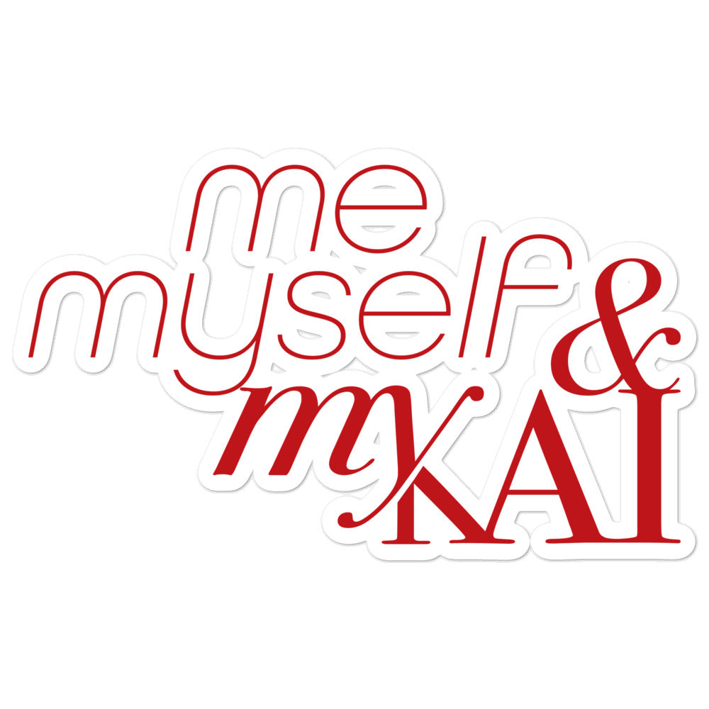 Me, Myself & MY KAI Bubble-free stickers