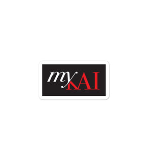 Classic Two-Tone Logo Bubble-free sticker